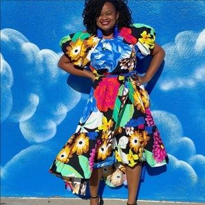 Christopher John Rogers Floral Maxi Dress